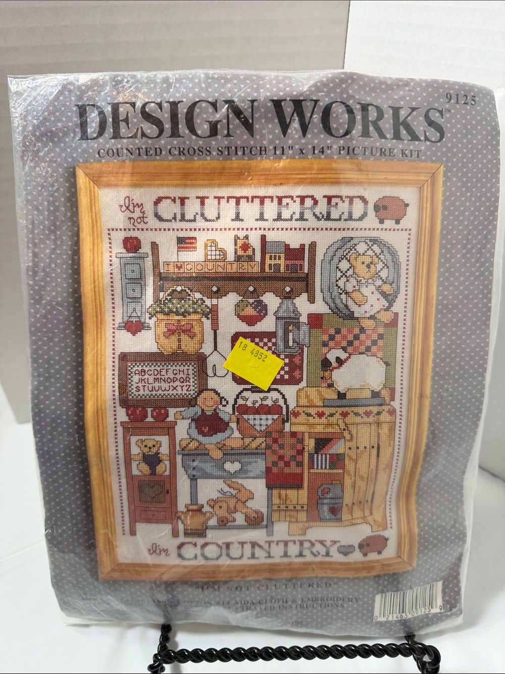 VTG Design Works Cross Stitch Kit I'm Not Cluttered I'm Country 9125 Sealed